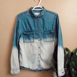 Ombre button down top